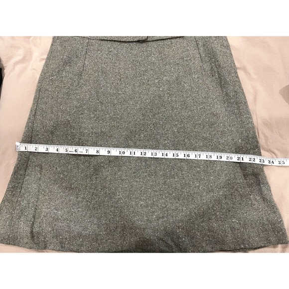 Agnona Dress Womens Size Medium Gray Wool Sleeveless Zip Back Italy Stretch Belt - Picture 9 of 9